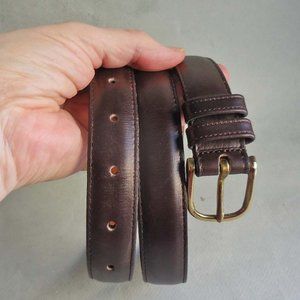 Men's Coach Dark Brown Leather Belt